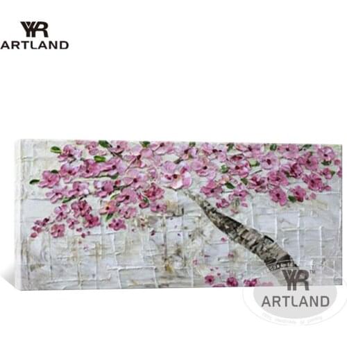 Christmas decoration for home Handmade oil paintings on canvas pure flowers for living room bedroom wedding decoration no framed