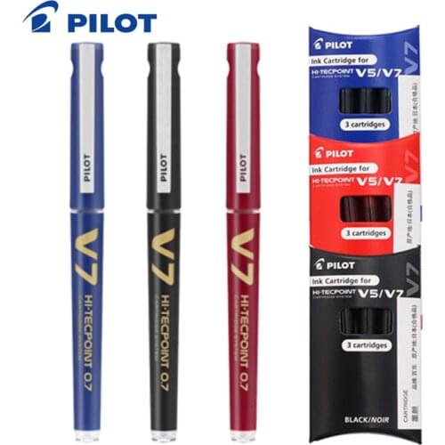 PILOT BXC-V7 Exchangeable Ink Gel Pen BX-V5/V7 Upgrade Version Large Capacity Student Office Signature Pen 0.7mm