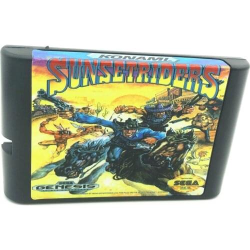 Sunset Riders For SEGA GENESIS & Mega Drive 16 Bit Video Games Conosle