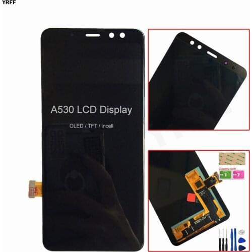 For Samsung Galaxy A8 2018 A530 LCD Display Touch Screen Digitizer Assembly Repair Parts OLED Good Quality Free Shipping