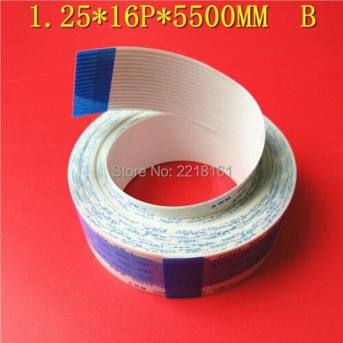 16pins long data cable for Infinity Challenger Phaeton Zhongye Icontek mainboard data cable FFC flat cable (1.25*16P*5500MM B)