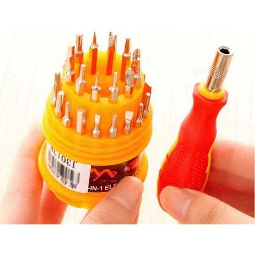 31 in 1 Precision Multi function Screwdriver Set Tool Hexagon Slotted Phillip Hex Star plum cross Miniature triangular screw