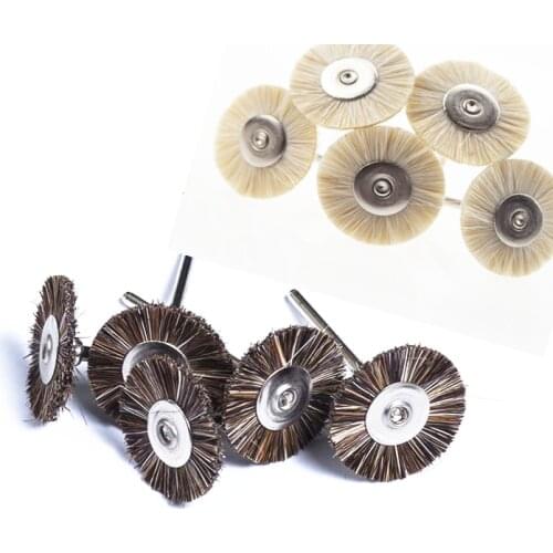 50pcs Dental Lab Beauty Brush Polishing Wheel Polishers for Rotary Tools Jewelry Buffing 2.35mm