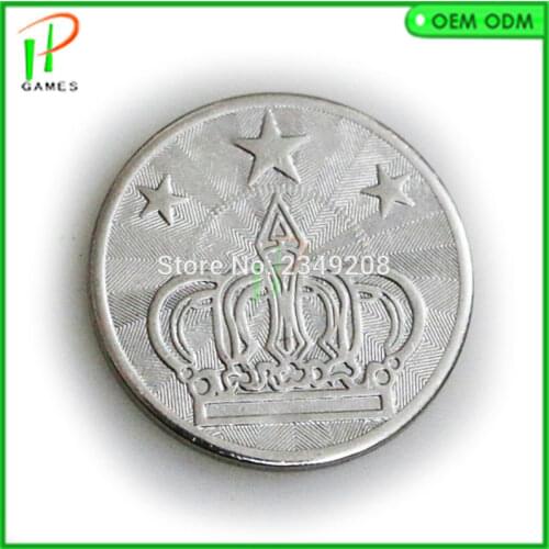 500 pcs Game coin token arcade hot sale token acceptor game machine token Russian game coins