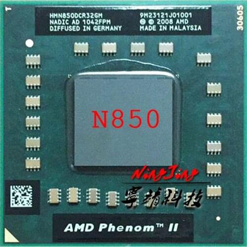 AMD Phenom II Triple-Core Mobile N850 2.2 GHz Three-Core Three-Thread CPU Processor HMN850DCR32GM Socket S1