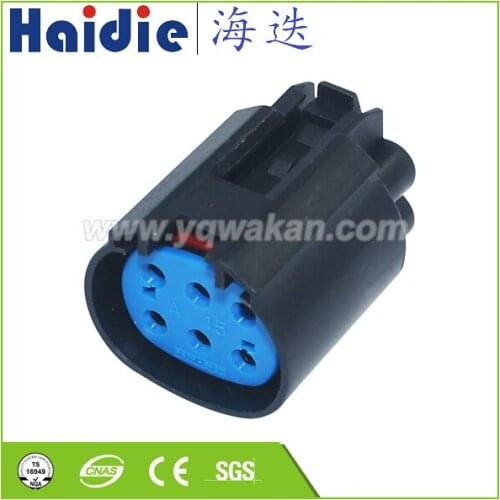 Free shipping 5sets 6pin auto waterproof wiring harness male door mirror connector with terminals and seals 4-1437710-1