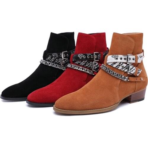 Chelsea Boots 100% Genuine Leather High Quality Vintage Men Boots Crepe Bottom Ankle Chelsea Boots Handmade Men S