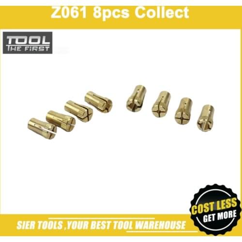 Free Shipping!/Z061 8PCS Collet Set/8PCS Collet/1-6mm chuck/Zhouyu Accessory