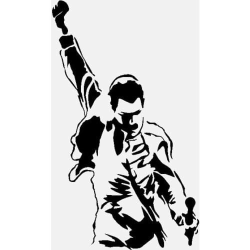 Dawasaru Freddie Mercury Car Sticker Vinyl Decal Queen Rock Classic Laptop Truck Motorcycle Auto Accessories,17cm*10cm
