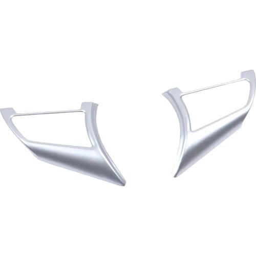 For Nissan Qashqai J11 2018-2019 Interior Steering Wheel Button Cover Trim ABS Matte Car Styling Accessories 2Pcs