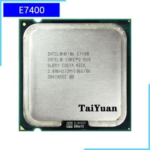 Intel Core 2 Duo E7400 2.8 GHz Dual-Core CPU Processor 65W 3M 1066 LGA 775