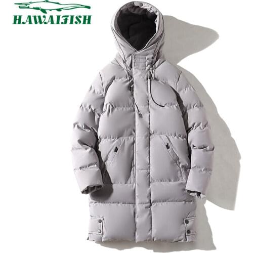 HAWAIFISH Men's Long Parkas