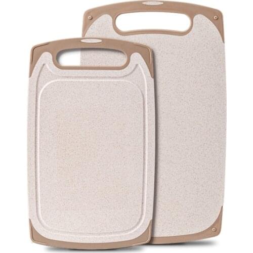 Multi-function cutting board hutch of wheat straw board household double-sided mouldproof cutting board