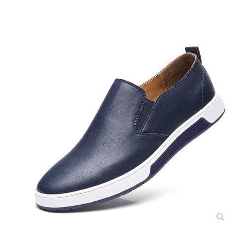 Comfortable Leather Casual Shoes Male Driving Shoes High-top Sneakers For Men Adult Men Loafers Moccasins Leather Shoes 2021 New