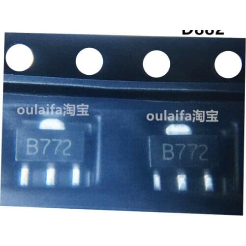 Xinyuan 20PCS/LOT 2SB772 SOT89 B772 SMD SOT-89 PNP MEDIUM POWER TRANSISTOR new and original