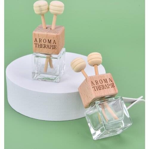 Car-styling Air Freshener Hanging Glass Bottle Auto Ornament For Essential Oils spray bottle