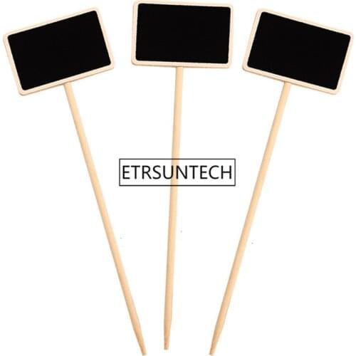 Durable Mini Wooden Chalkboard Creative Blackboard Signs Garden Flowers and Plants Tags House Decorations