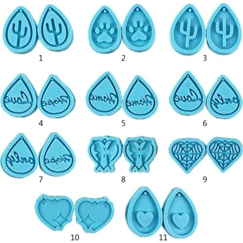 Handmade Earrings Pendant Casting Silicone Mould DIY Crafts Jewelry Making Tool Epoxy Resin Mold