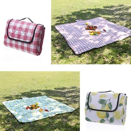 Outdoor Folding Picnic Mat Waterproof Sleeping Camping Pad 200X200CM Ultrasonic Machine Washing Moistureproof Plaid For Barbecue
