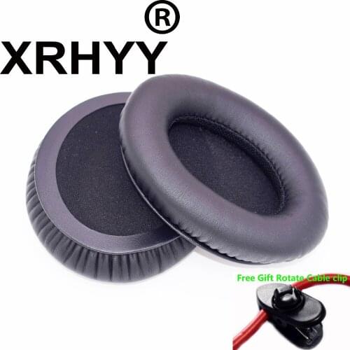 XRHYY 1 Pair Replacement Earpads Repair Parts Ear pad Cushion For Mpow 059 Bluetooth Headphones Over Ear +Free Rotate Cable Clip
