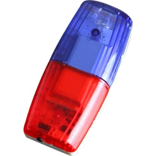LED Red Blue Flashing Shoulder Clip Lamp Rechargeable Traffic Safety Lamp Rescue Patrol Night Riding Warning Light Rainproof