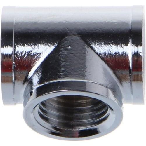 T Shape Tee Splitter 3 Way Connector G1/4 Thread Computer Water Cooling Fitting