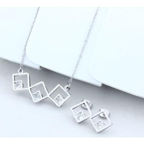 Xinxuanmei Indian Jewelry Earring And Necklace Sets Jewelry Sets Stainless Steel Woman Summer Jewelry Accessories Free Shipping