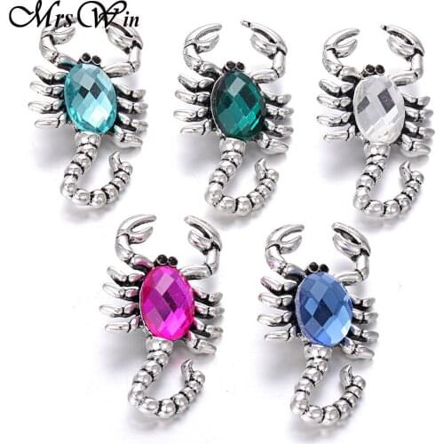 6pcs/lot Newest Snap Jewelry 18mm Snap Buttons Rhinestone Lobster Metal Snap Buttons Jewelry Fit Leather Snap Bracelet