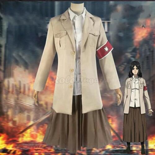 S-2XL Attack on Titan Cosplay Shingeki no Kyojin Costume Full Sets Japan Anime Halloween Party Show Uniforms C128M154
