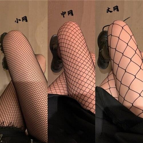 Fishing Grid Socks Black Stockings Sexy Pantyhose Mesh Conjoined Fishnet Tights Body Suit Costume