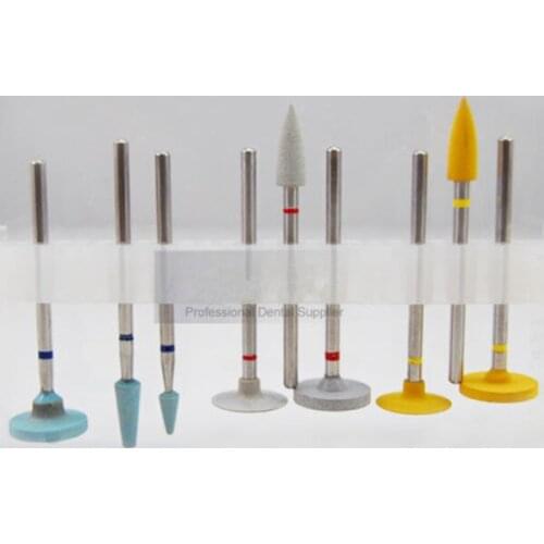 Dental Diamond polishers for zirconia (smoothing and high gloss polishing) Burs Kit HP0712