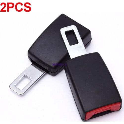 2pcs Universal Car Seat Belt Clip Extenders Safety Seatbelt Buckle Plugs 21mm