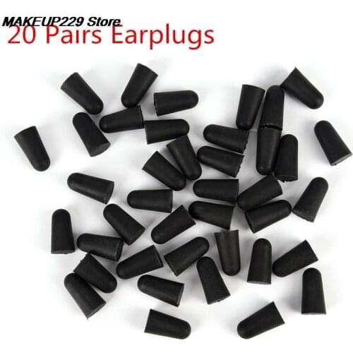 AACAR 20Pairs Soft Polyurethane Ear Plugs Tapered Travel Sleep Noise Prevention Earplugs Noise Reduction For Travel Sleeping