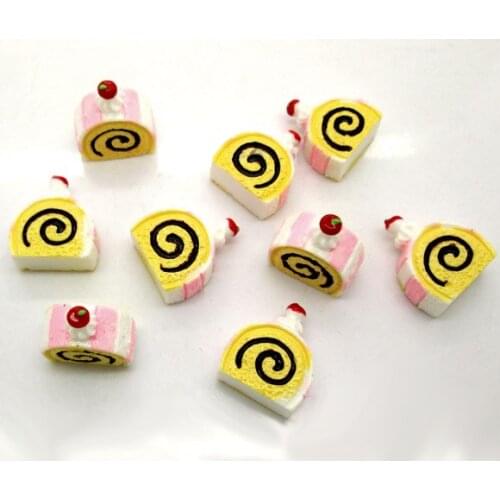 20Pcs Colorful Cakes Resin Decoration Crafts Flatback Cabochon Scrapbooking Fit Phone Embellishments Beads Diy Accessories