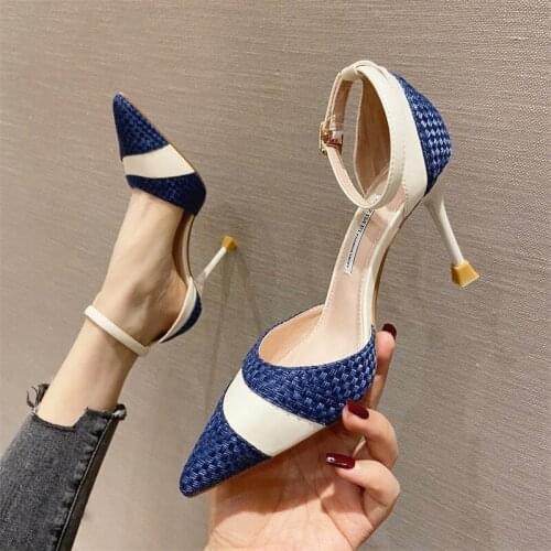 2021 Fashion sandals for women The New All-match comfortable high heel shoes Sexy Casual Elegant Pointed sandals