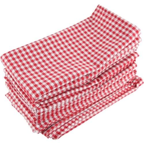 43 x 43cm cloth Napkins Set of 12pcs cotton linen heat insulation mat dining table mat children table Napkin fabric placemats