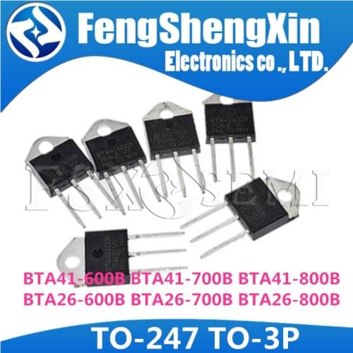 5pcs/lot BTA41-600B BTA41-700B BTA41-800B BTA26-600B BTA26-700B BTA26-800B TO-3P TRIACS