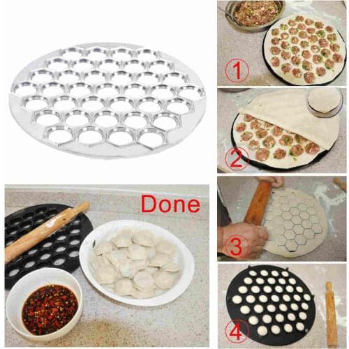 JX-LCLYL Dumpling Ravioli Pierogi Pelmeni Aluminum Mold Maker Kitchen Dough Press Cutter