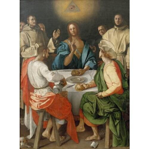 Free shipping classical religious figures virgin Marys dinner canvas prints oil painting on canvas wall art decoration picture