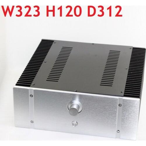 W323 H120 D312 DAC Amplifier Case Aluminum Chassis Power Supply DIY Preamp AMP Enclosure Class A Headphone Chassis WA76