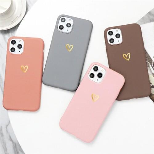 TPU Matte Case For Xiaomi Redmi Note 8 Pro 8T 7 5 6 Plus 4X 7A 8A Mi 9 SE Pro A3 A1 5X A2 8 Lite 9T F1 CC9 CC9e Play Heart Cover