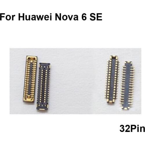 2pcs FPC connector For Huawei Nova 6 SE LCD display screen on Flex cable on mainboard motherboard For Huawei Nova6 se