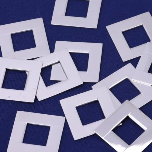 Stainless Steel Square Washer Blank FANTASTIC SHINE,tibetara® About 1 1/4"(32mm) 16 Gauges Stamping Blanks,10 pcs/lot-10108250