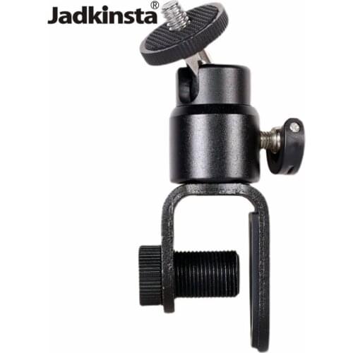 Jadkinsta Tripod Mini Ballhead with U Clamp to 1/4 Thread for Camera Monitor LED Light