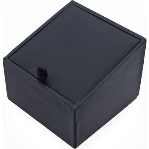 Factory Wholesale 12 Pcs Display Cufflink Boxes Best for Shop Cuff Links Packing Black