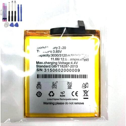 3.85V 3120mah Original battery for bq battery 3120 BQ Aquaris M5 Mobile Phone Batterie+tools