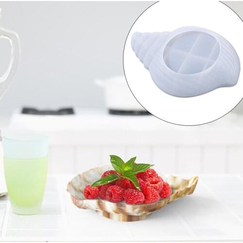 DIY Crystal Epoxy Conch Mold Shell Storage Tray Daily Pendulum Table Jewelry Resin Silicone Mold Wholesale