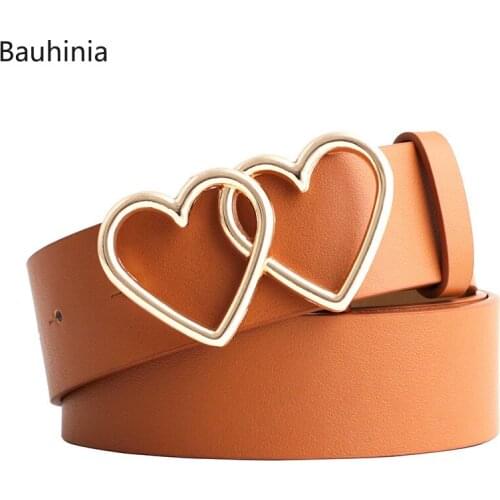 Best Women Belt Imitation leather Alloy Pin Buckle Belt New Double Circle Button Belt Leisure Jeans Fashion Dress Women Belt