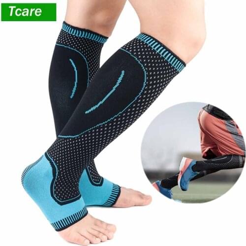 1Pair Sports Compression Leg Sleeve Basketball Football Calf Support Running Antiskid Shin Guard Cycling Leg Warmers Protection