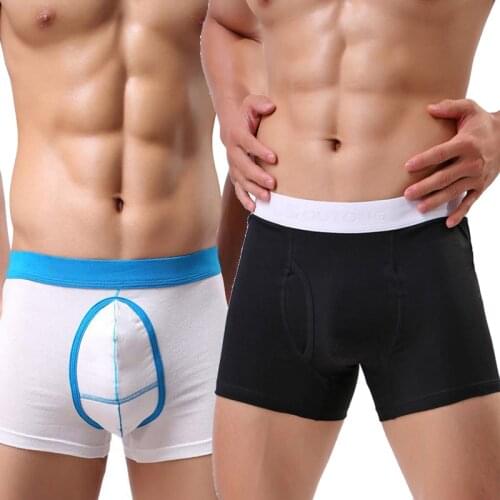 Underwear Trunks Men Boxer Panties Cotton cueca hombre Mens Soft Boxers Shorts Male Solid Breathable Underpants Comfortable